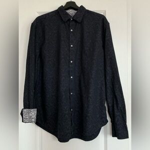 Robert Graham Dark Blue Paisley Button Down Shirt